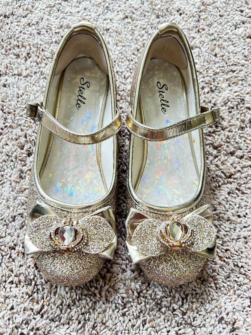 Stelle Gold Sparkle Shoes Size 2